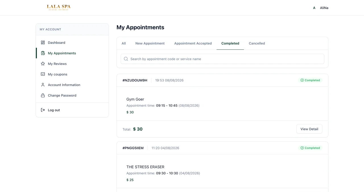 SureBooking Online Appointment Booking Laravel System for Salons, Spas & Beauty — screenshot 8