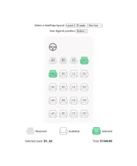 React Seat Map Picker