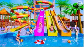 Water Sliding Adventure Game