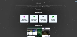 React Minimal Portfolio (CV Type)