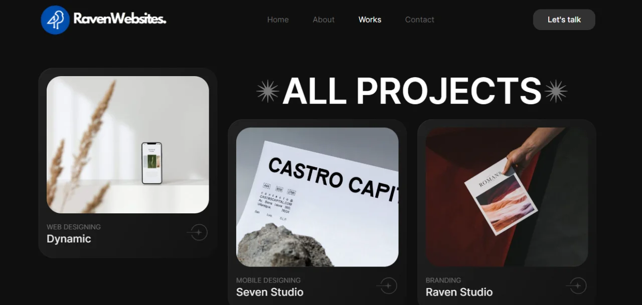 Raven Portfolio for All Business — screenshot 4