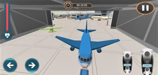 Chained Cart Towing Plane Parking Simulator 2021