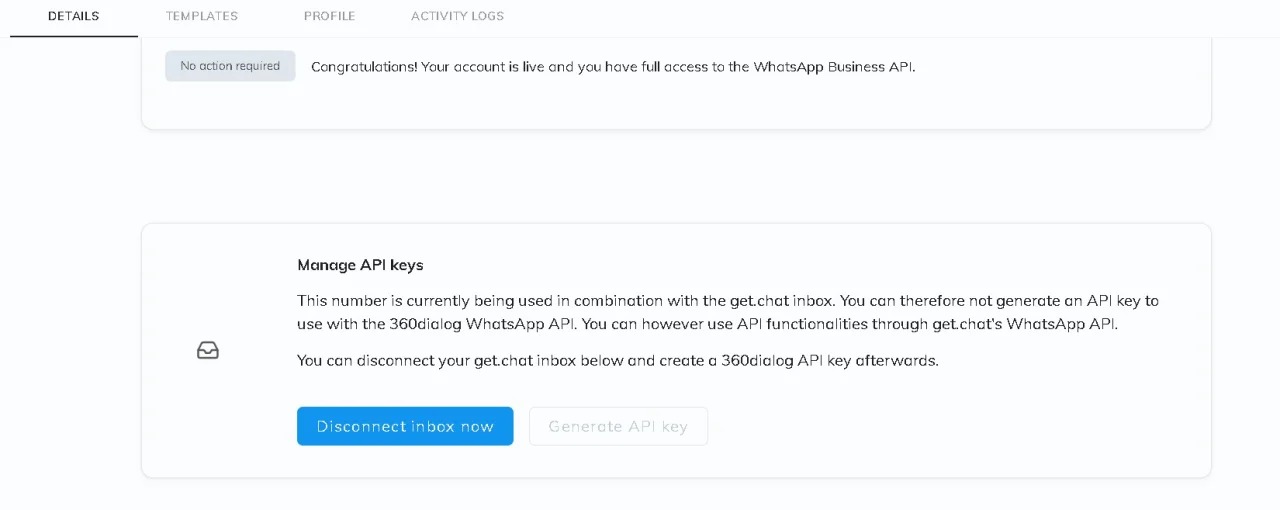 Using C# with 360 Dialog WhatsApp API Templates — screenshot 1