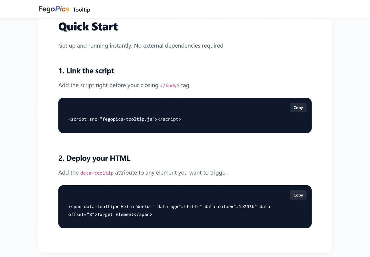 Fegopics Tooltip - Instant Tooltip Creator — screenshot 2