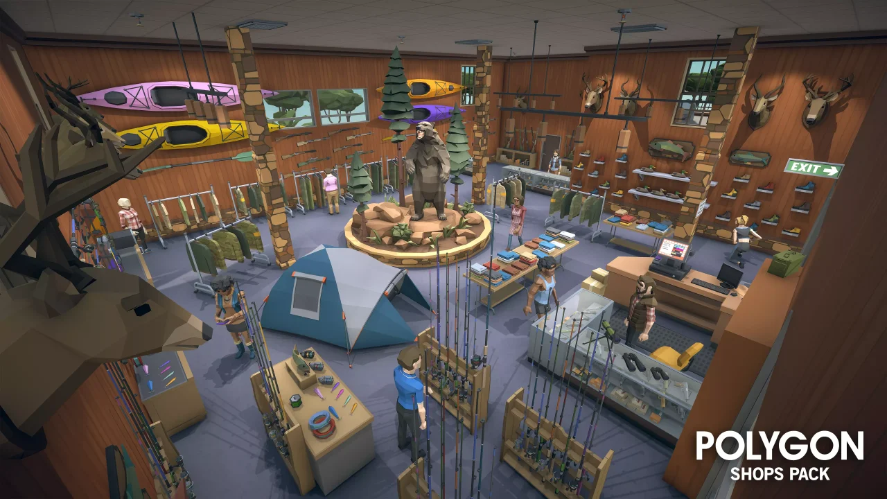 POLYGON - Shops Pack - Art by Synty — screenshot 2