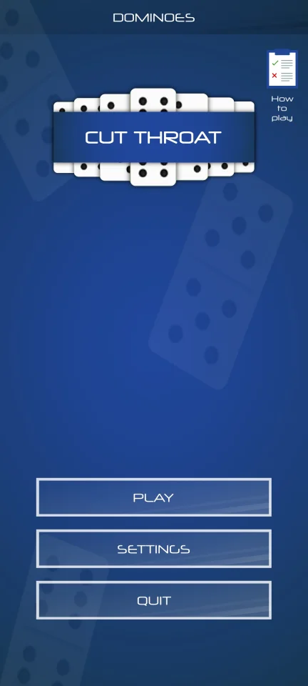 Dominoes Game (Unity 3D + AdMob) — screenshot 1
