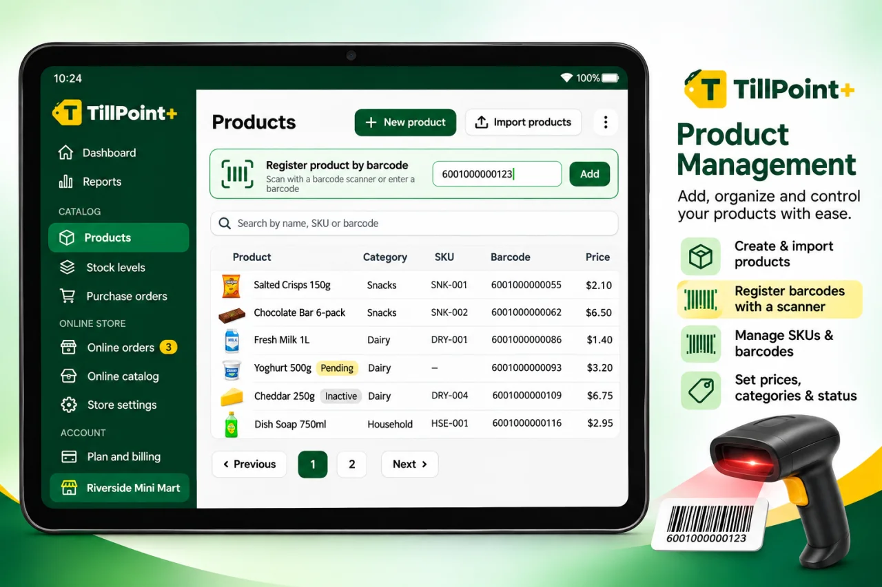 TillPoint+: Offline-First POS, Inventory & SaaS — screenshot 1