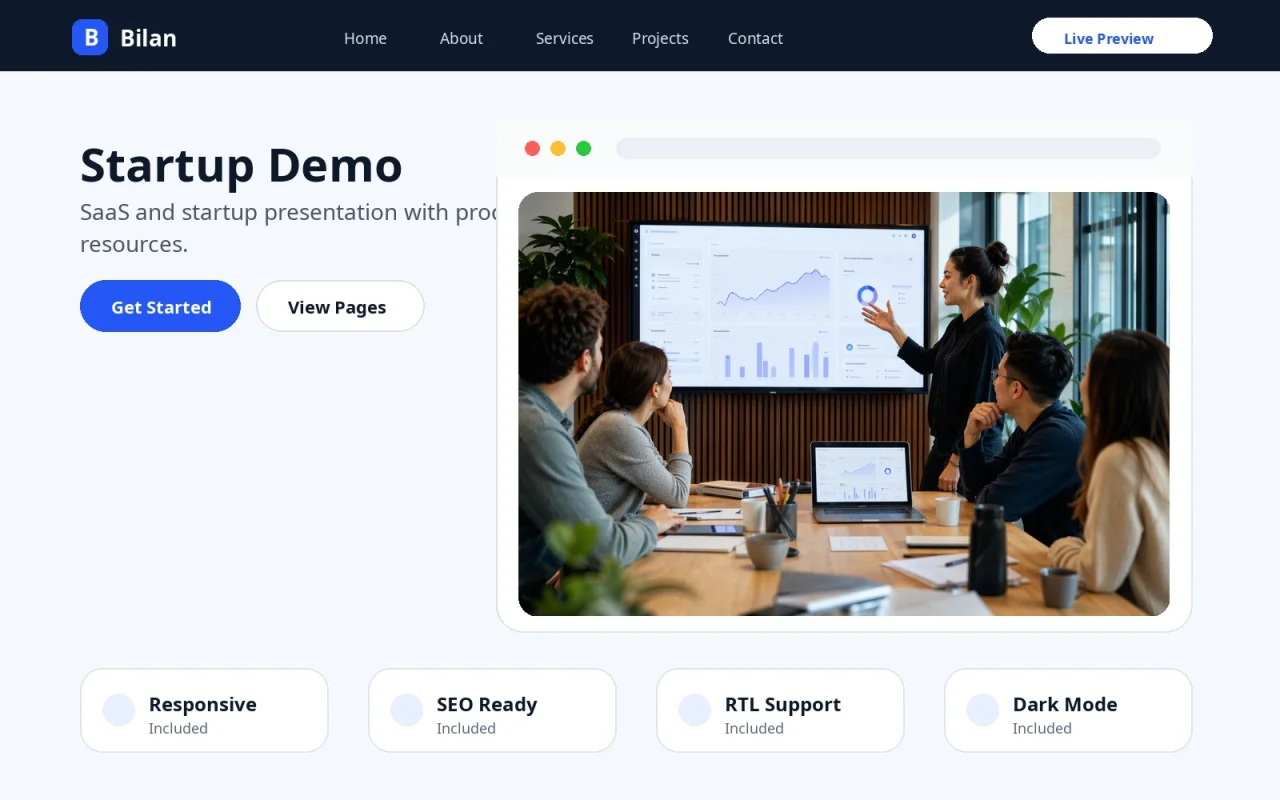 Bilan - Multipurpose Business HTML Template — screenshot 3