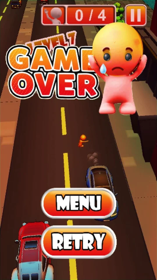 Crazy Stick Man Road Crossing Rescue 64 Bit Source Code — screenshot 5