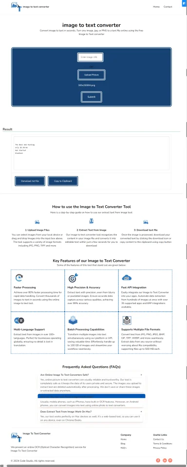 Image to Text Converter Script — screenshot 2