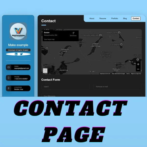 Responsive Single Page Portfolio Website Template | HTML, CSS, JavaScript, PHP — screenshot 6