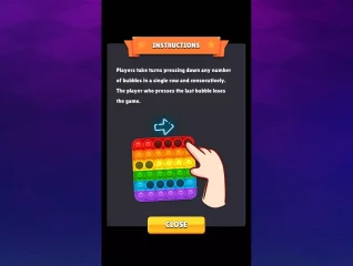 Pop It 3D Fidget, Two Players Game with AI