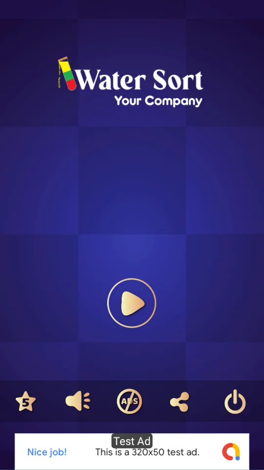 Water Sort Puzzle (AdMob + Unity Ads + Push Noti.) — screenshot 2