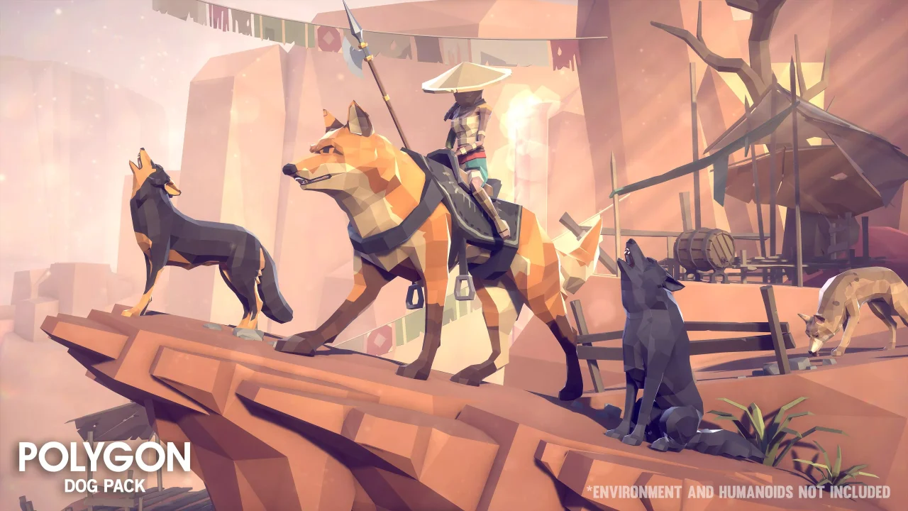 Dog Pack - Synty POLYGON - Dog Animations and Controller — screenshot 5