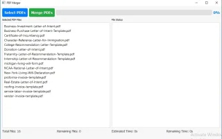 Batch Unlimited PDF Merger