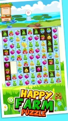 Match 3: Happy Rush Puzzle. Farm 3 Match Game Template Unity. Earning Money Every Month (Include Graphics)