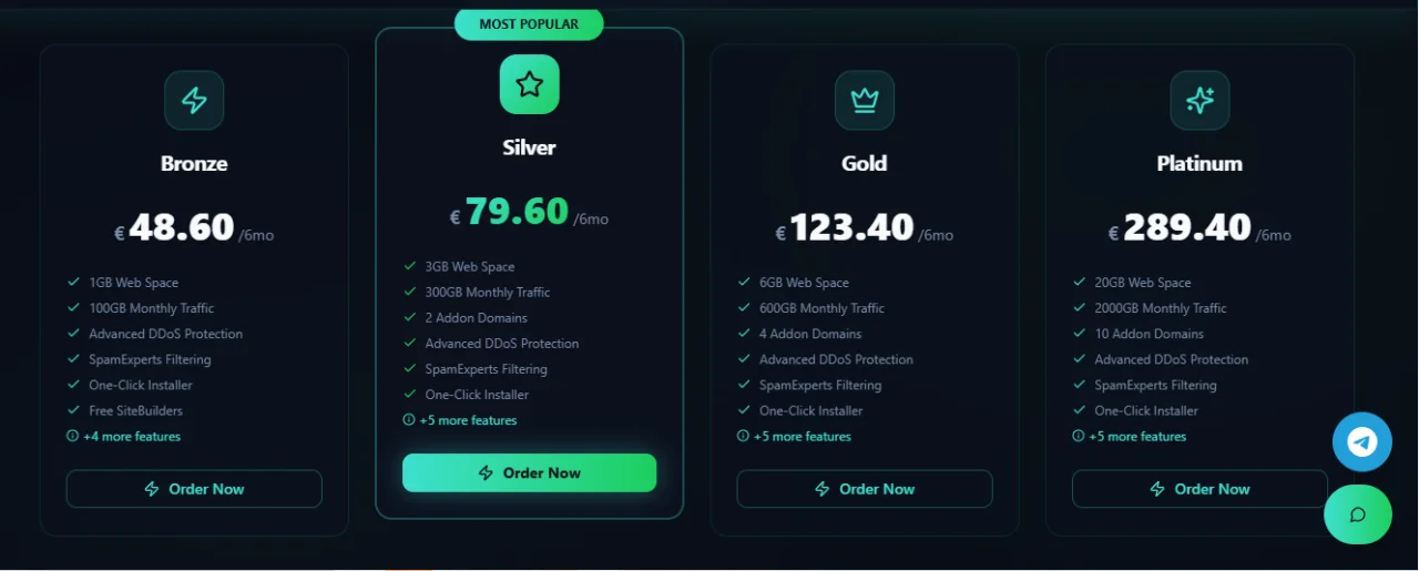 Host404 - Anonymous VPS Web Hosting — screenshot 2