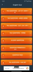 English Quiz with Grammar - Android App