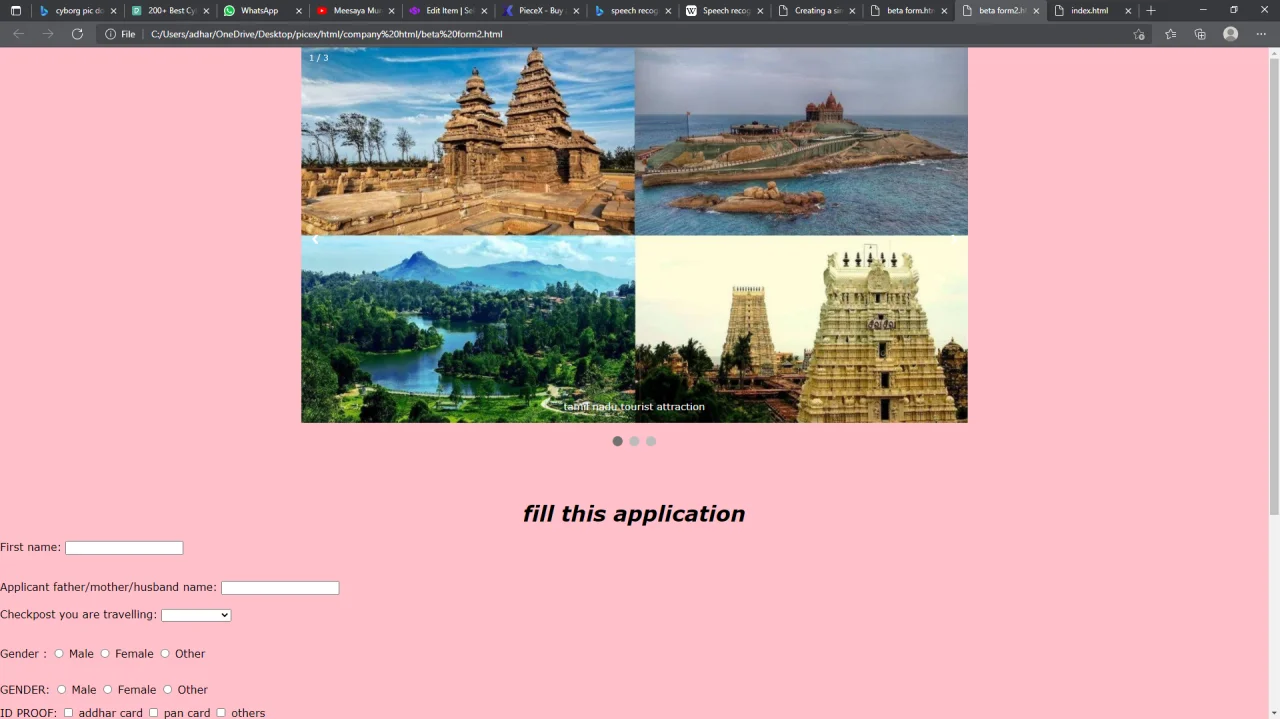 HTML E-Pass (Tamil Nadu) — screenshot 1