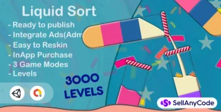Liquid Sort Puzzle Unity Source Code + 3000 Levels