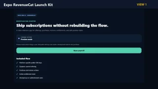 Expo RevenueCat Launch Kit