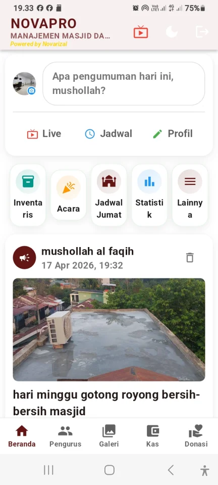 NovaPro - Offline Mosque Management & Prayer Times Flutter Source Code — screenshot 1