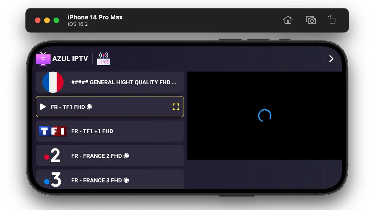 AZUL IPTV XTREAM, Multiple Format, Android TV — screenshot 5