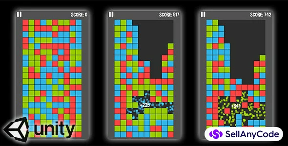 Color Blocks Clickomania - Unity Source Code