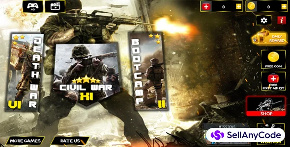 Modern Sniper FPS Game - Unity 3D Action Source Code