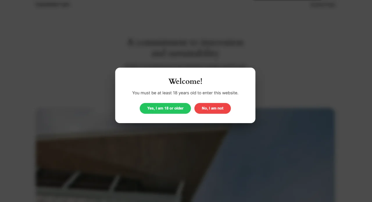 Age Gate Pro Age Verification with Blur — screenshot 1