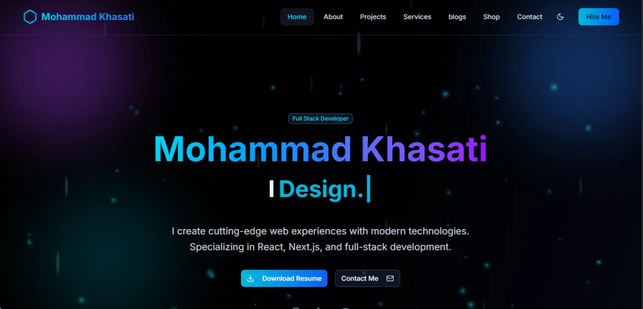 Portfolio with Powerful Admin Dashboard — screenshot 1