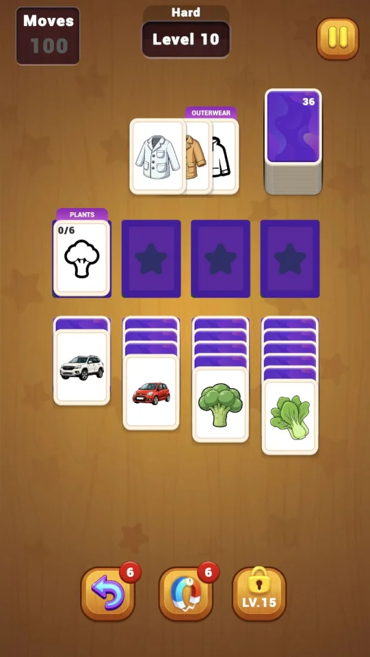 Category Solitaire Card Puzzle - Unity Source Code — screenshot 4