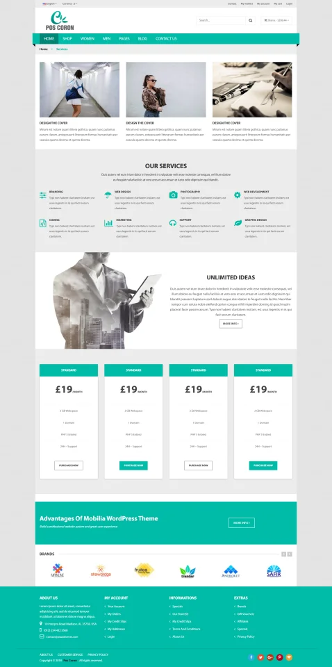 POS Coron Responsive HTML5 eCommerce Website Template with Full Pages — screenshot 10