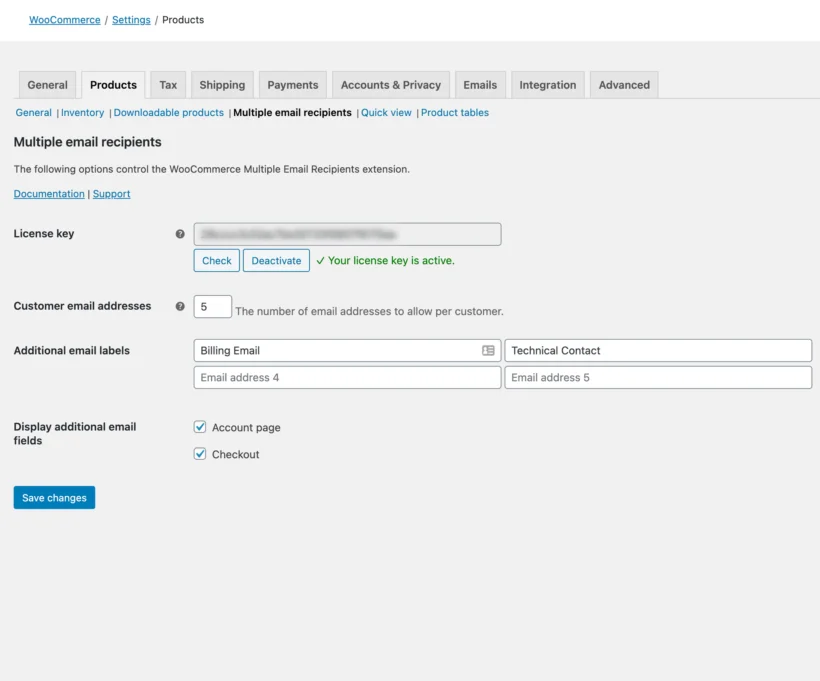 Barn2 WooCommerce Multiple Email Recipients — screenshot 3