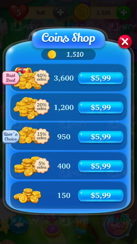 Candy Land Puzzle Unity Ads - IAP — screenshot 7