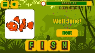Animals Word for Kids Play Game