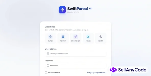 SwiftParcel Multi-Tenant Delivery & Logistics Operating System — cover