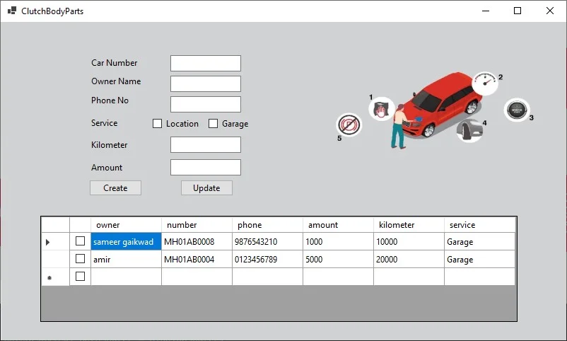 Car Service Management System — screenshot 3