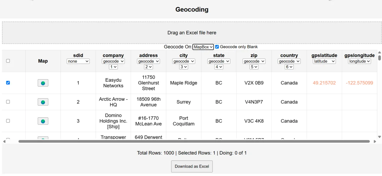 Complete Geocoding Tool — screenshot 1
