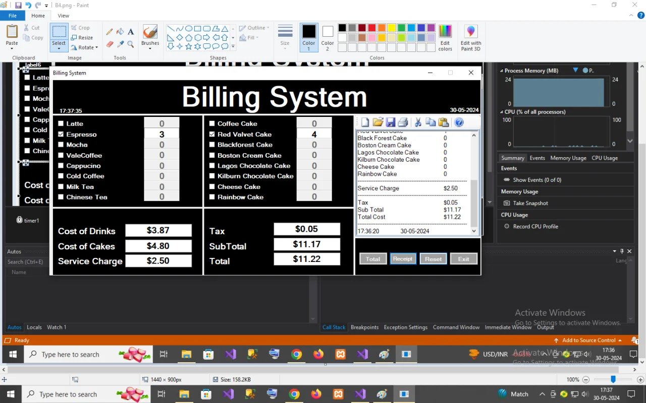 Billing System in C#.NET — screenshot 5