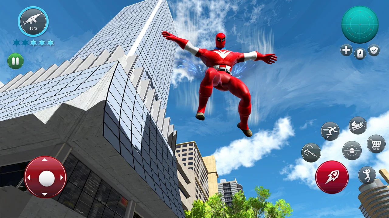 Spider Games Flying Super Hero — screenshot 2