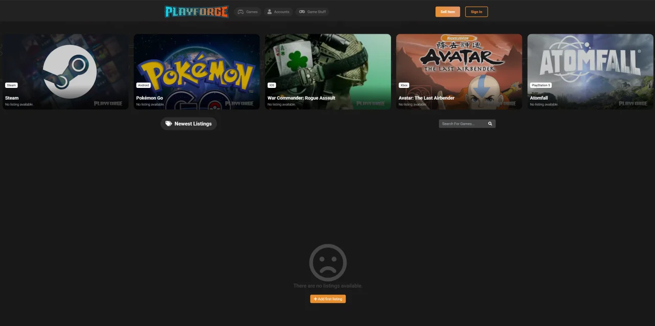 PlayForge — screenshot 2