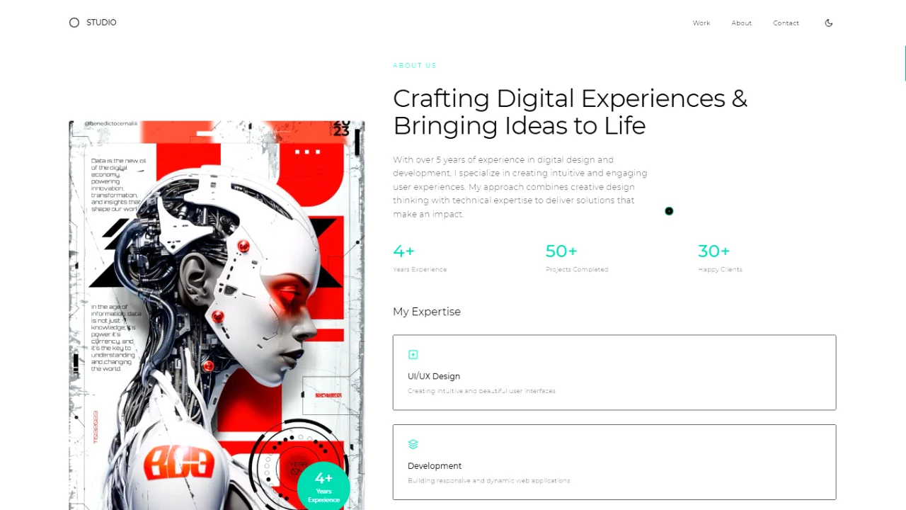 The Perfect Portfolio for Creatives — screenshot 2