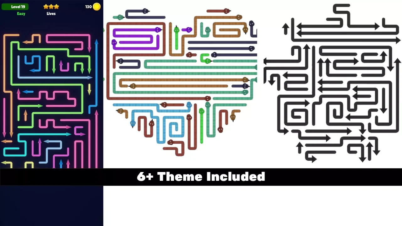 Escape Arrow & Snake Puzzle | Template + Editor — screenshot 1