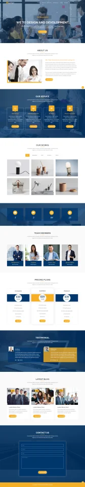 Hunter Corporate Website HTML5 Template — screenshot 2
