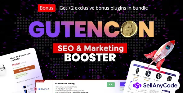 Gutencon - Marketing and SEO Booster, Listing Tables, Review Builder for Gutenberg