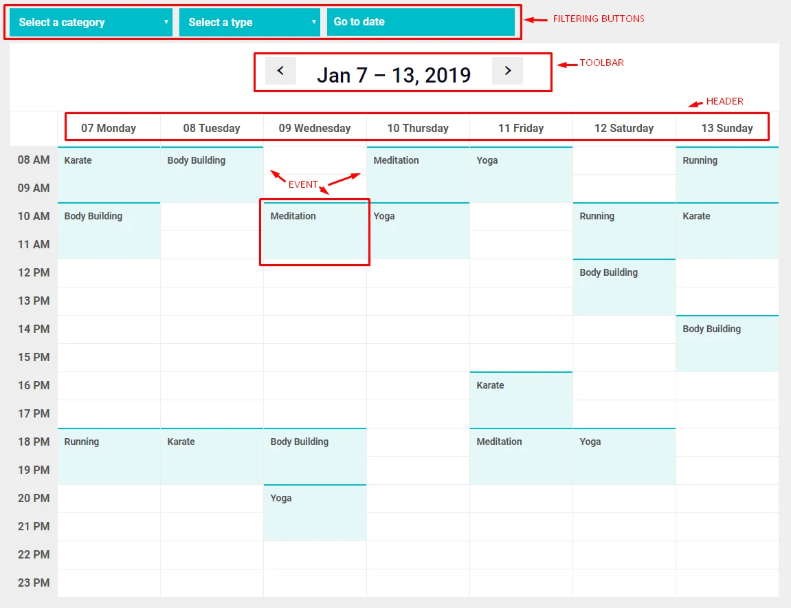 Calendar Anything | Show Any Existing WordPress Custom Post Type in a Calendar — screenshot 4