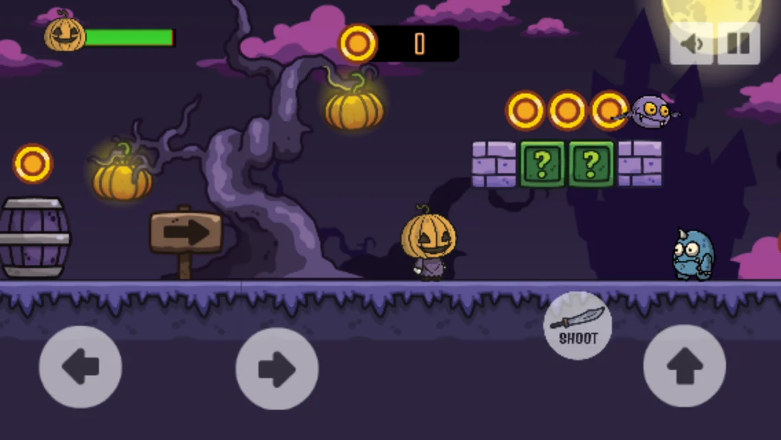 Pumpkin Halloween Adventures - Buildbox Project — screenshot 2