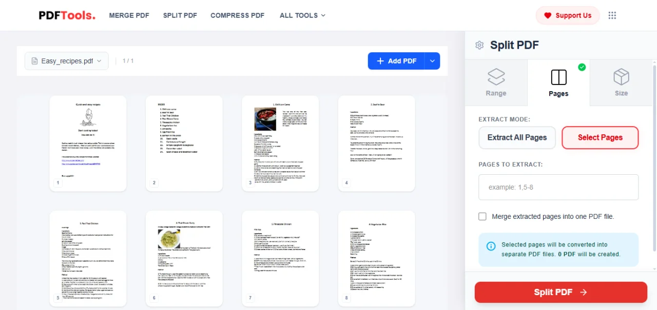 PDF Tools Web App Template — screenshot 3