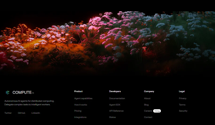 COMPUTE - Premium AI Agent Platform Landing Page — screenshot 9